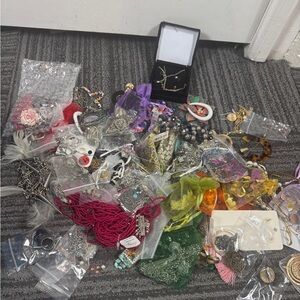 2 lb Mystery Jewelry Lot – New, Used & Broken for Resell, Crafts, or Repair